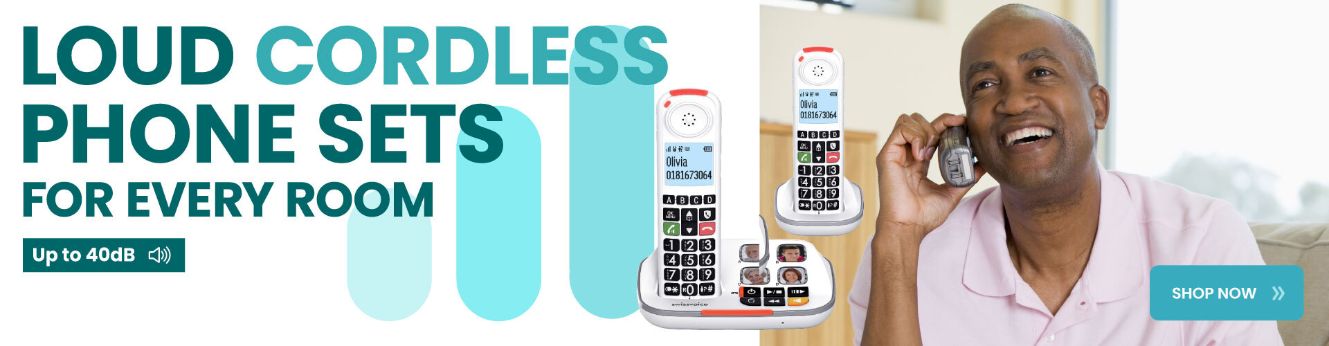 Amplicomms Loud Cordless Phone Sets