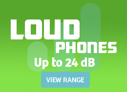 Shop Our Loud Phones with Handset Volumes up to 24 Decibels